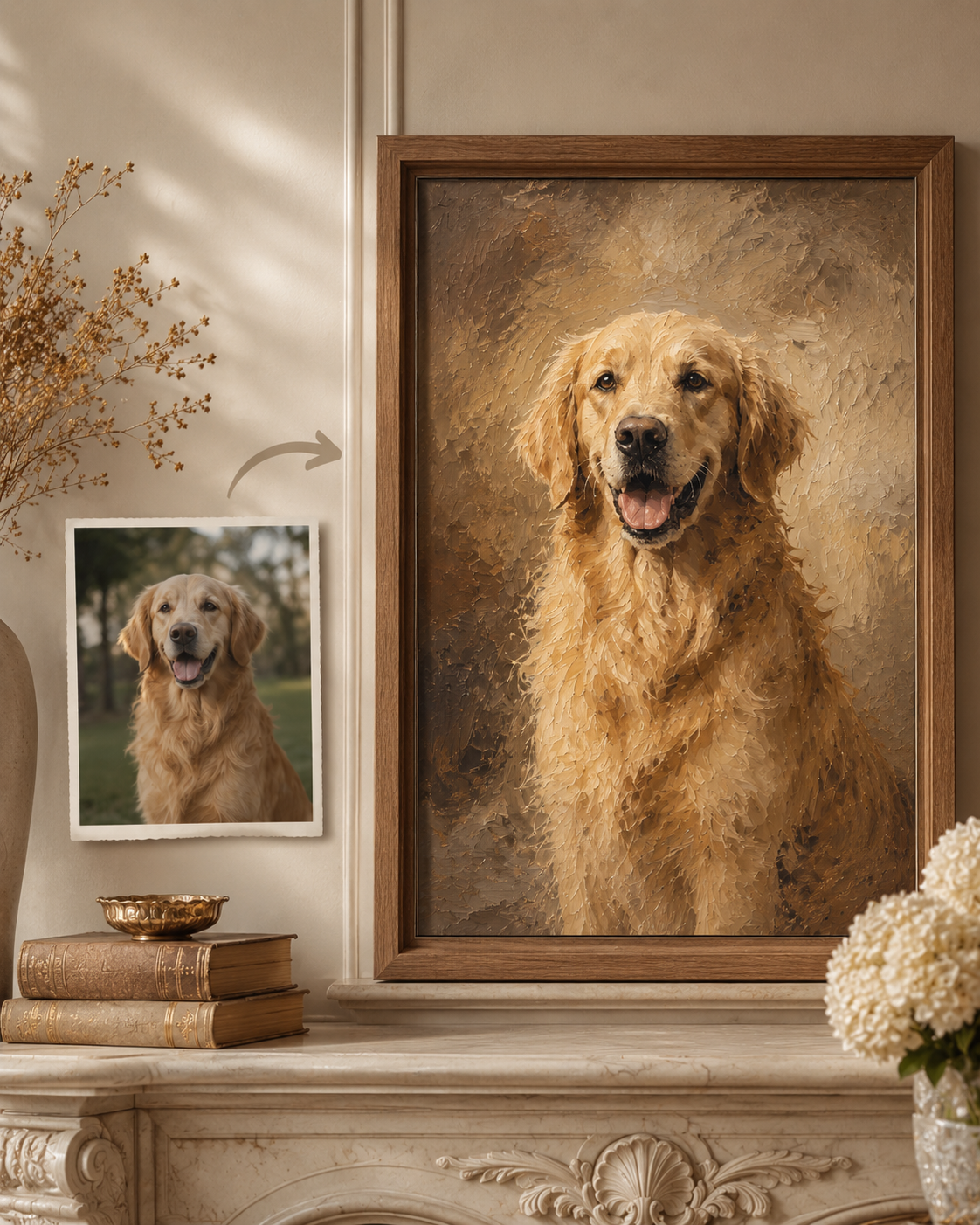 Fine art companion portrait